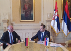 21 July 2022 The National Assembly Speaker receives the German Ambassador to Serbia in farewell visit